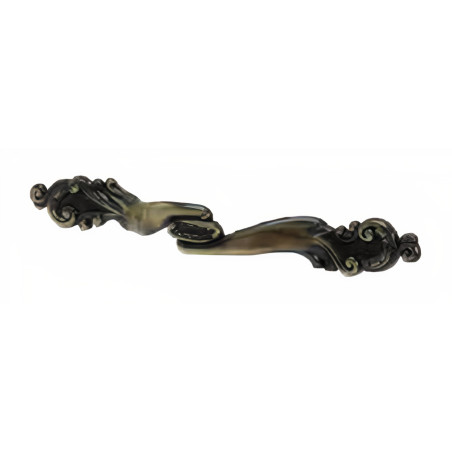 Puxador rústico, asa laço Sofima 137, zamak bronze, C.135 x A.15 mm