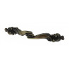 Puxador rústico, asa laço Sofima 137, zamak bronze, C.135 x A.15 mm
