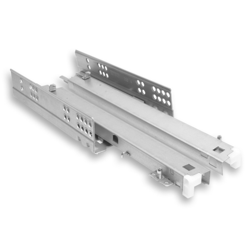 Corrediça oculta de gaveta com tic-tac Q52, extração total, C.350 mm