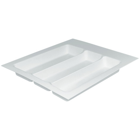Porta talheres p/gaveta HAFELE 556.65.766, plástico branco, A.57 x L.490-560 x P.430-530, MOD.600 mm