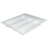 Porta talheres p/gaveta HAFELE 556.65.766, plástico branco, A.57 x L.490-560 x P.430-530, MOD.600 mm