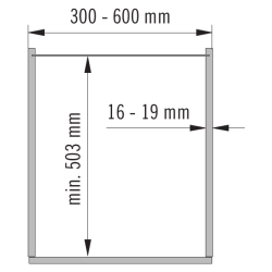 Cesto p/despenseiro VAUTH-SAGEL VS TAL Larder, Premea cinza, L.350 x P.460 x A.80, MOD.400 mm