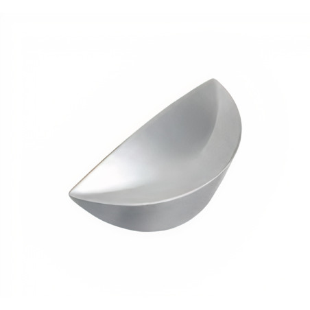 Puxador clássico, gomo 788, zamak niquelado mate, 1 furo, A.19 x L.9/15 x C.46 mm