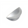 Puxador clássico, gomo 788, zamak niquelado mate, 1 furo, A.19 x L.9/15 x C.46 mm