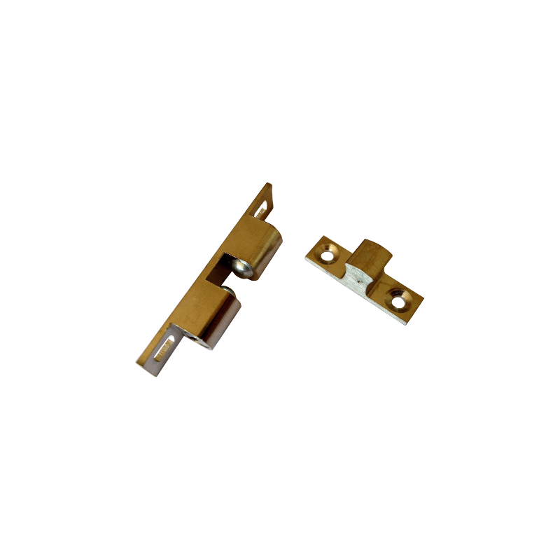 Fecho com 2 esferas, latão polido, C.50 x L.9 x A.10 mm