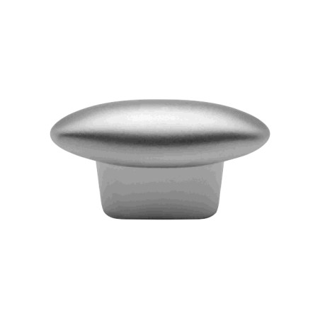 Puxador atual, ovo SM 294, zamak cromado mate, 1 furo, C.36 x A.20 mm