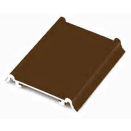 Perfil calha inferior roda fêmea 10287/15217, para porta de roupeiro, alumínio dourado, 6000 mm