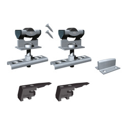 Jogo para porta de correr suspensa Saheco SF-E40/39 J, ferro zincado, suporta 40 kg