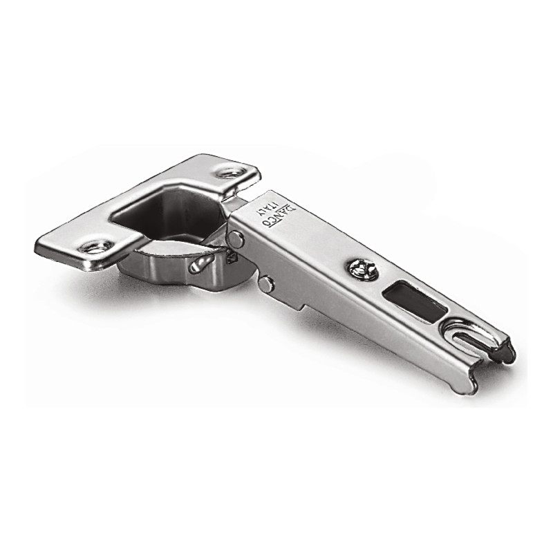 Dobradiça reta DANCO F85069/97P44, braço em aço niquelado, copo Ø.35 furação 52 buchas 10 mm, abertura 110º