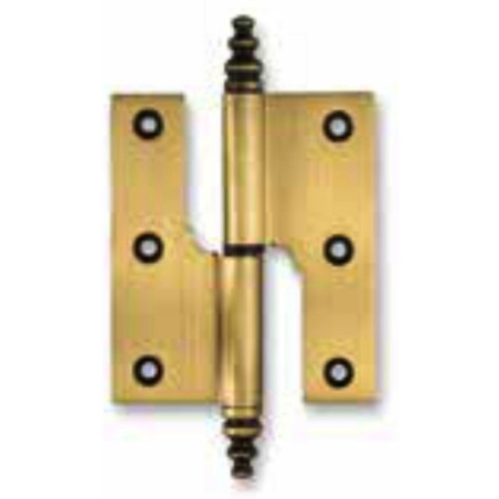 Dobradiça balanço com carrapeta Sofima 228 para porta, zamak cromado, 4", A.101 x L.49 x E.3,5 mm, esquerda