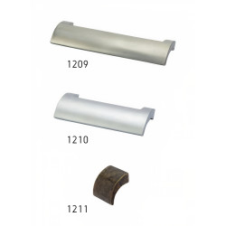 Puxador clássico, barra unha Sofima 1209, zamak bronze, 2 furos distância 96, E.8 x C.104 x L.21,5 x A.23,5 mm