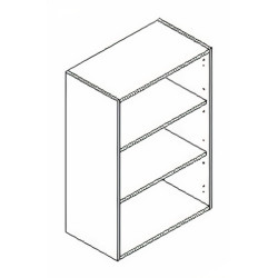 Kit/módulo superior F204, melamina faia, aglomerado estrutura 16 costa 8, A.700 x P.330 x L.550 mm