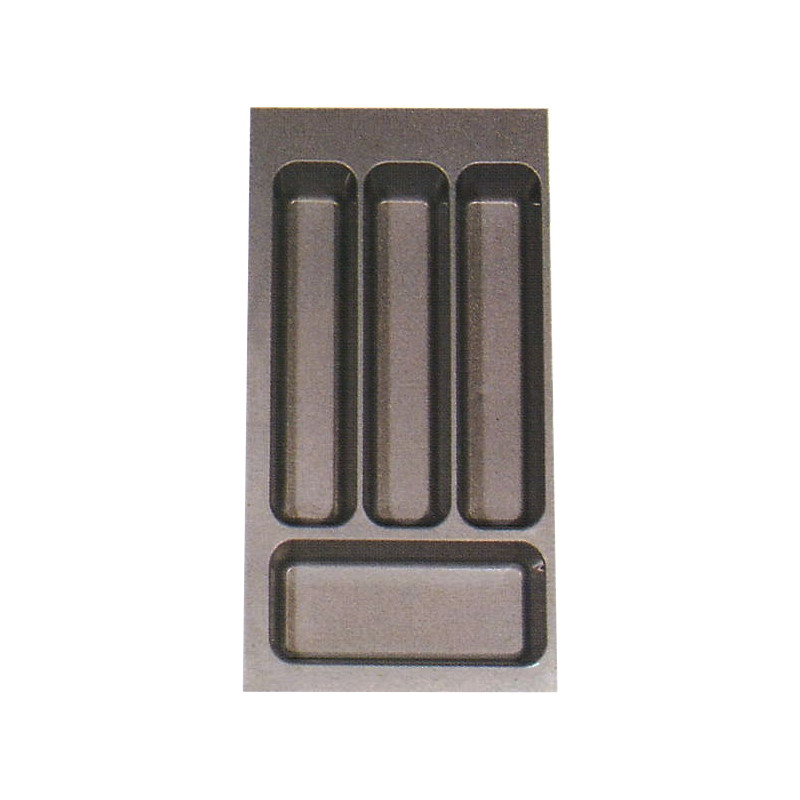 Porta talheres p/gaveta Gollinucci 730, plástico branco, A.57,5 x L.216-240 x P.390-485, MOD.300 mm