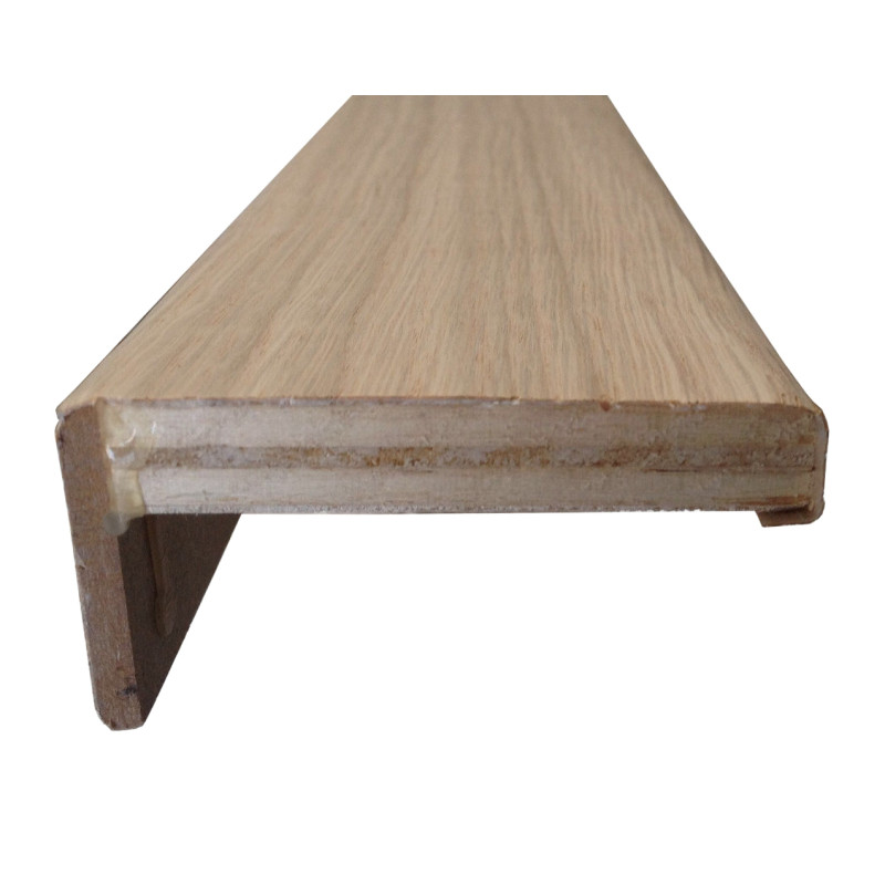 Guarnição, contraplacado revestido a folha de faia vaporizada, C.2200 x L.70 x E.15, aba/pestana 25 mm