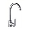 Misturadora/torneira EDM 01140, monocomando de bica giratória, cromada, P.150 x A.248 mm
