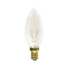 Stock-off, lâmpada vela/cone luz incandescente, transparente, Ø.3,5 x 9,6 cm, E14, 220/230V 25W