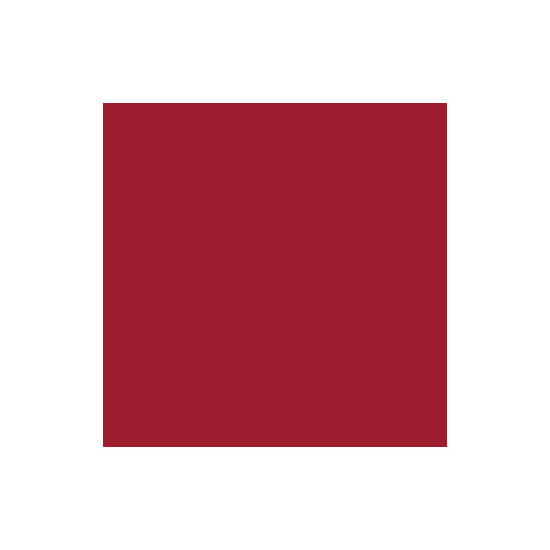Placa em aglomerado revestido a termolaminado HPL POLYREY R036 vermelho, C.3050 x L.1220 x E.18 mm
