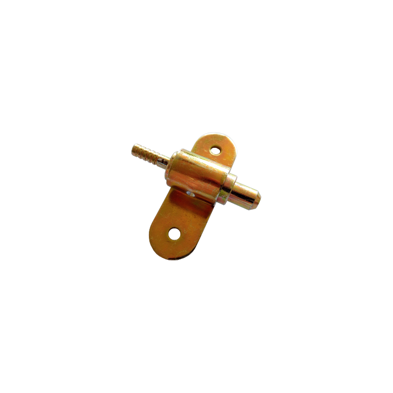 Fecho para mesa com mola K52, ferro zincado amarelo,  C.63 x L.25 x A.21 mm