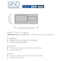 Porta talheres p/gaveta...