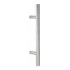 Puxador atual, asa barra redonda reta, inox, Ø.12, 2 furos distância 288 mm