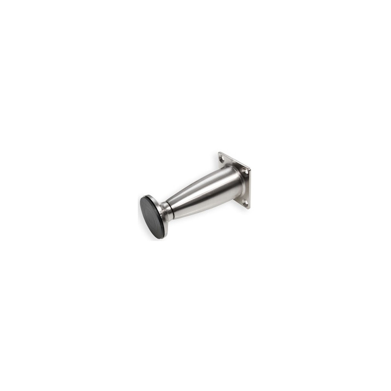 Pé para mobiliário/móveis com afinação M99, base zamak, corpo zamak, cor níquel satinado, A.100 mm