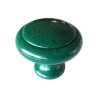 Puxador clássico, cogumelo redondo SM 300C, zamak verde/tampa zamak verde sarapintado, 1 furo, Ø.33 x A.27 mm