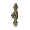 Puxador rústico, espelho cogumelo redondo Sofima 167, zamak bronze, A.95 x L.23 mm