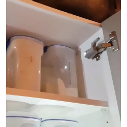 Foco LED luz para dobradiça X45, plástico cinza