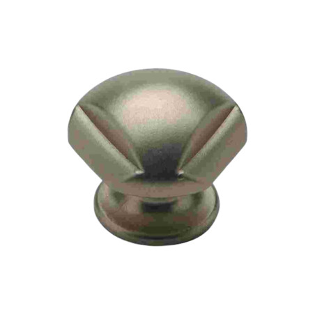 Puxador clássico, cogumelo bola SM 287, zamak níquel mate, 1 furo, Ø.28 x A.23 mm