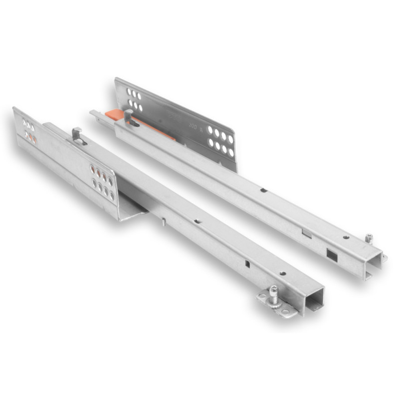 Corrediça oculta de gaveta com tic-tac N33, extração parcial, C.400 mm