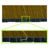 Forro/perfil para teto falso/lambrim T125MB micro bisel em PVC, várias cores, C.até 6000 x L.125 x A.10 mm