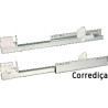 Gaveta em plástico (poliestireno) JUYPAL UNIVERSAL PLUS dupla 52350, sem corrediça, cinza, A.90, MOD.350 mm