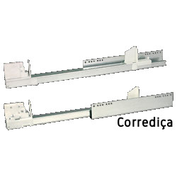Gaveta em plástico (poliestireno) JUYPAL UNIVERSAL PLUS dupla 52600, sem corrediça, cinza, A.90, MOD.600 mm