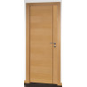 Porta interior 2FC-1FE, revestida a folha carvalho/friso wenge, c/furação, s/verniz, A.2000 x L.750 x E.35 mm