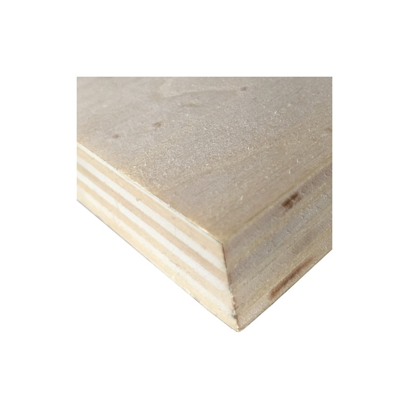 Placa em contraplacado WBP-G de choupo cru, C.2520 x L.1850 x E.15 mm