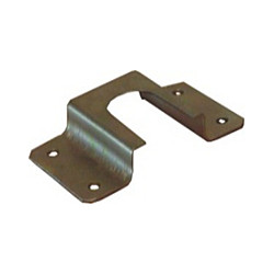Suporte lateral 117 para varão de roupeiro, zincado amarelo