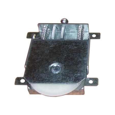 Rolete inferior roda macho fina 2,5 mm 1335 para porta de roupeiro, chapa de ferro galvanizado, grande