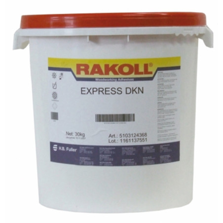 Cola à base de dispersão de resinas sintéticas H.B.Fuller-Rakoll EXPRESS DKN, branca, 25 kg