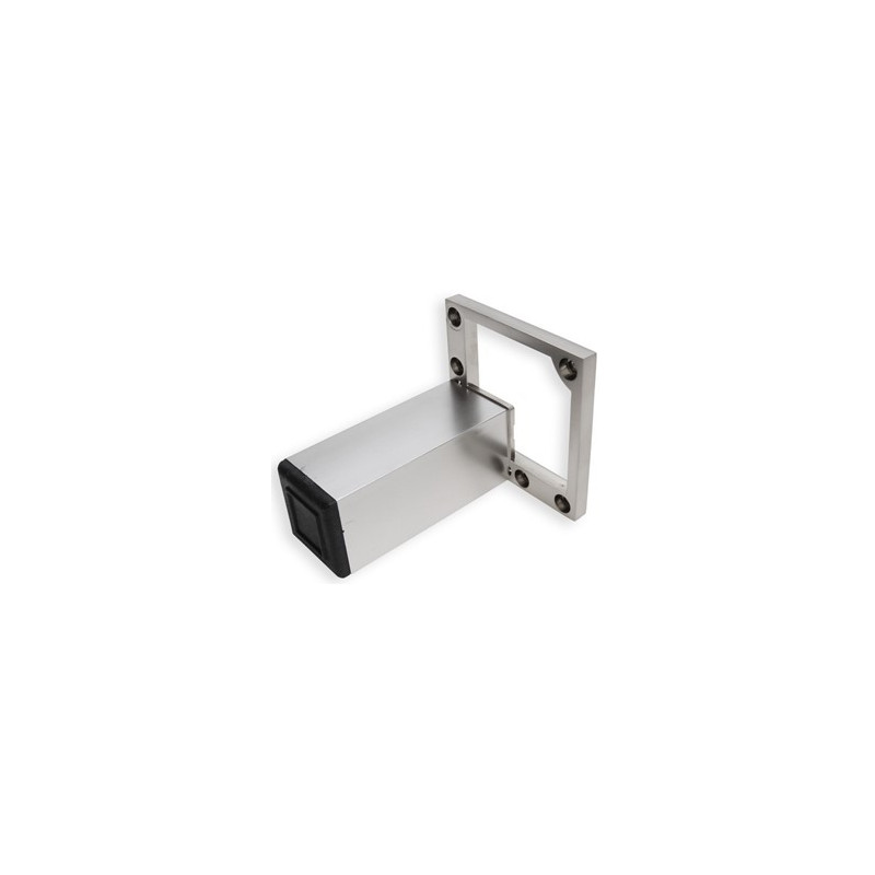 Pé para mobiliário/móveis J86, base zamak, corpo zamak, cor alumínio, A.100 mm
