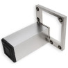 Pé para mobiliário/móveis J86, base zamak, corpo zamak, cor alumínio, A.100 mm