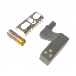 Foco LED luz para dobradiça X45, plástico cinza