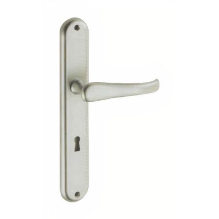 Puxador espelho alto rectangular c/manete curva Sofima 481, zamak bronze, P.55 x L.40/110 x A.238 mm