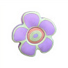 Puxador criança, flor Nesu 683GI, borracha rosa/amarela, 1 furo, Ø.44 mm