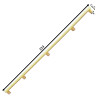 Corrediça plástica de gaveta Artimol, creme, com buchas de 8, C.333 x A.7 mm