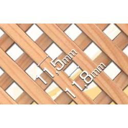 Placa decorativa sobreposta A-4 clássica, madeira de mogno, C.2170 x L.851 x E.10 mm