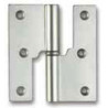 Dobradiça balanço rasa Sofima 242 para porta, zamak bronze, 3,5", A.88 x L.47 x E.3,5 mm, esquerda