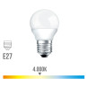 Lâmpada esférica/bola LED luz dia 98343, Ø.4,5 x 8,2 cm, E27, 200º, CE.A+ 220/240V 7W 600LM 4000K