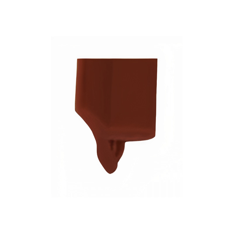 Perfil vedante/batente barra 552 p/portas de madeira, plástico branco, A.15 x L.5 x C.2500 mm