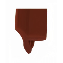 Perfil vedante/batente barra 552 p/portas de madeira, plástico bege LV2313C, A.15 x L.5 x C.2150 mm