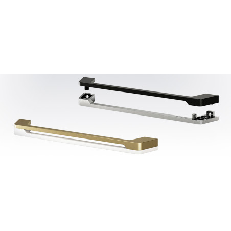 Puxador atual, asa barra rectangular SCH 850.160.03 1/2, zamak provençal, 2 furos distancia 160, L.12 x A.25 x C.178 mm